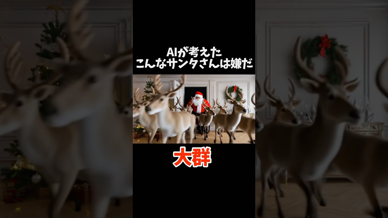 AIが考えた「こんなサンタさんは嫌だ」をAIで動画にしました#ai #クリスマス #サンタ