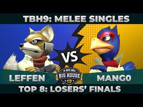 Leffen vs Mang0 - Top 8 Losers' Finals: Melee Singles - TBH9 | Fox vs Falco