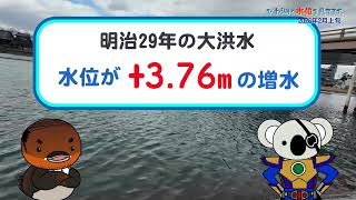 びわ湖の水位を見てきた　その２　大津市唐橋にて
