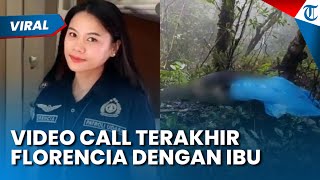 Video Call Terakhir Pramugari Florencia! Sangat Perhatian kepada sang Ibu yang Baru Keluar dari RS