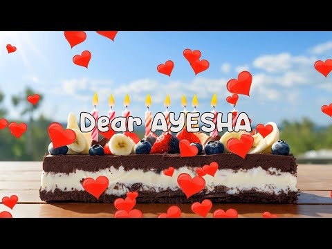 Happy Birthday AYESHA Music ❤️ Happy Birthday Song for Ayesha 🎈  Indian music ⭐