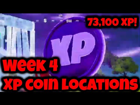 ALL XP COIN LOCATIONS (WEEK 4) - FORTNITE CHAPTER 2, SEASON 3