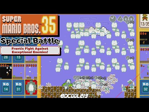 Super Mario Bros. 35 New Special Battle Gameplay "INTENSE BATTLE"