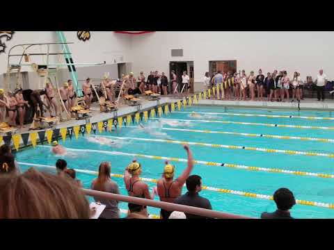 10/13/18 Towson Swimming vs Georgetown (200 medley relay)