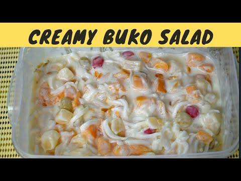 Creamy Buko Salad ( Fruit Cocktail ) Recipe | How to Make Easy Buko Salad