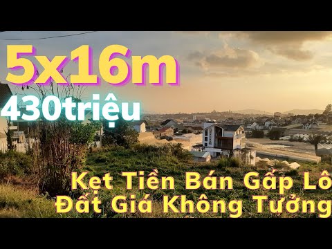 Đất 5m x 16m cần tiền bán giá không tưởng ! 430 triệu không mua lại tiếc