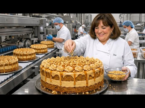 Inside the Peanut Butter Cake Factory: A Timeless American Comfort Dessert (Full Process)
