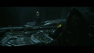 Prometheus - David plays the 20th Century Fox fanfare with the flute
