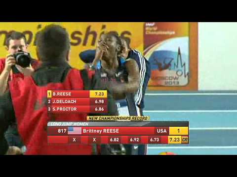 Brittney Reese Long Jump 7.23 World Indoor Championships Istanbul 2012