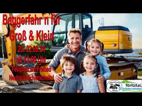 5. Föritztaler Herbstfest mit Bagger fahr`n für Groß & Klein