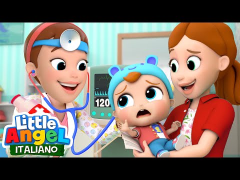 Gianni va dal Dottore 👩🏻‍⚕️🤒 Cartoni Animati con Gianni Piccino - Little Angel Italiano