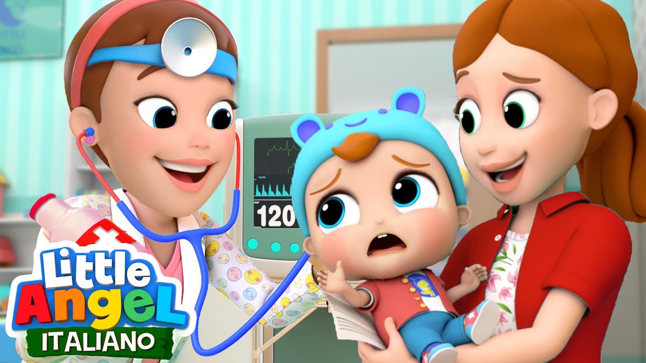 Gianni va dal Dottore 👩🏻‍⚕️🤒 Cartoni Animati con Gianni Piccino - Little Angel Italiano