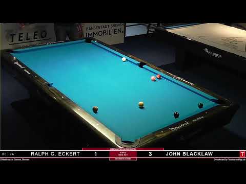 Finest POOL Live from Germany: RALPH G. ECKERT vs JOHN BLACK LAW