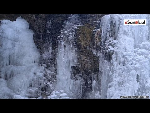 Magiczny lodospad w Bieszczadach. Zobacz, jakie cuda skrywa Wetlina