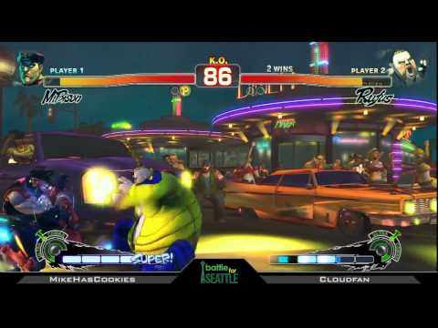 Battle For Seattle SSF4 Singles - MikeHasCookies vs Cloudfan