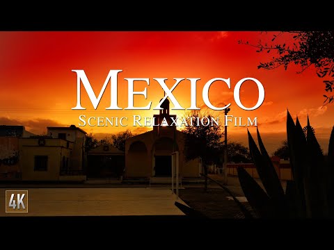 Mexico 4K Relaxation Film | Cancun Beaches Video | Tulum & Puerto Vallarta  with Ambient Relax Music