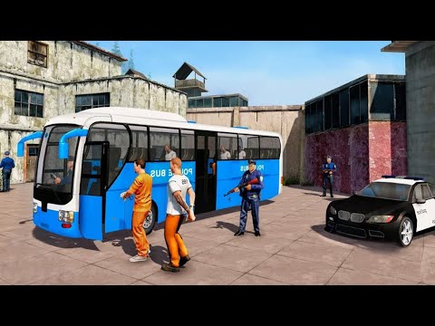 Offroad US Police Transporter Bus Driving Sim 2020 - Android Gameplay
