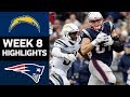 Chargers vs. Patriots | NFL Week 8 Game Highlights