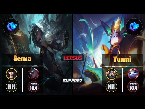 Irove SENNA (Support) [Summon Aery] VS YUUMI - Challenger KR Patch 10.4
