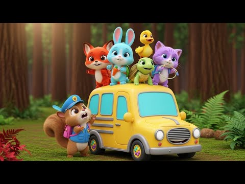 Chippy's Bus Song + MORE Nursery Rhymes & Cartoon Animal Songs