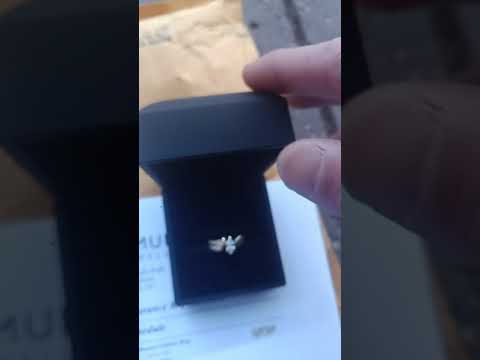 14ct Diamond marquise Ring GIA S1 0.5ct Sizes M