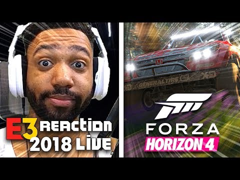 FORZA HORIZON 4 LIVE REACTION! - XBOX [E3 2018] | runJDrun
