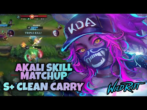 WILD RIFT : AKALI S+ INSANE CLEAN HYPER CARRY  | WILD RIFT AKALI BUILD & RUNES | #AKALI #WILDRIFT