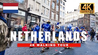 🇳🇱 Maastricht, Netherlands Walking Tour - Carnival Historic City Centre | 4K HD 60fps