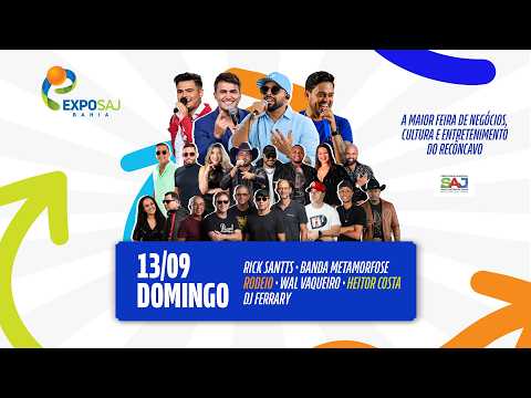EXPOSAJ BAHIA 2026 - TRANMISSÃO AO VIVO - 13/09
