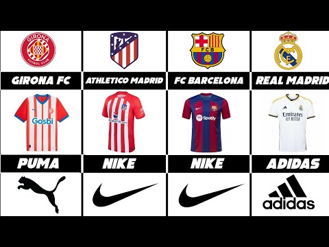 LALIGA CLUBS 23-24 KIT AND THEIR KIT BRANDS