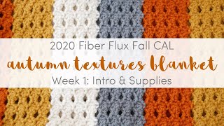 2020 Fall CAL Week 1, Autumn Textures Blanket