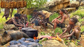 See How Hadzabe Successful Hunt and Cook Their Prey | Tradition