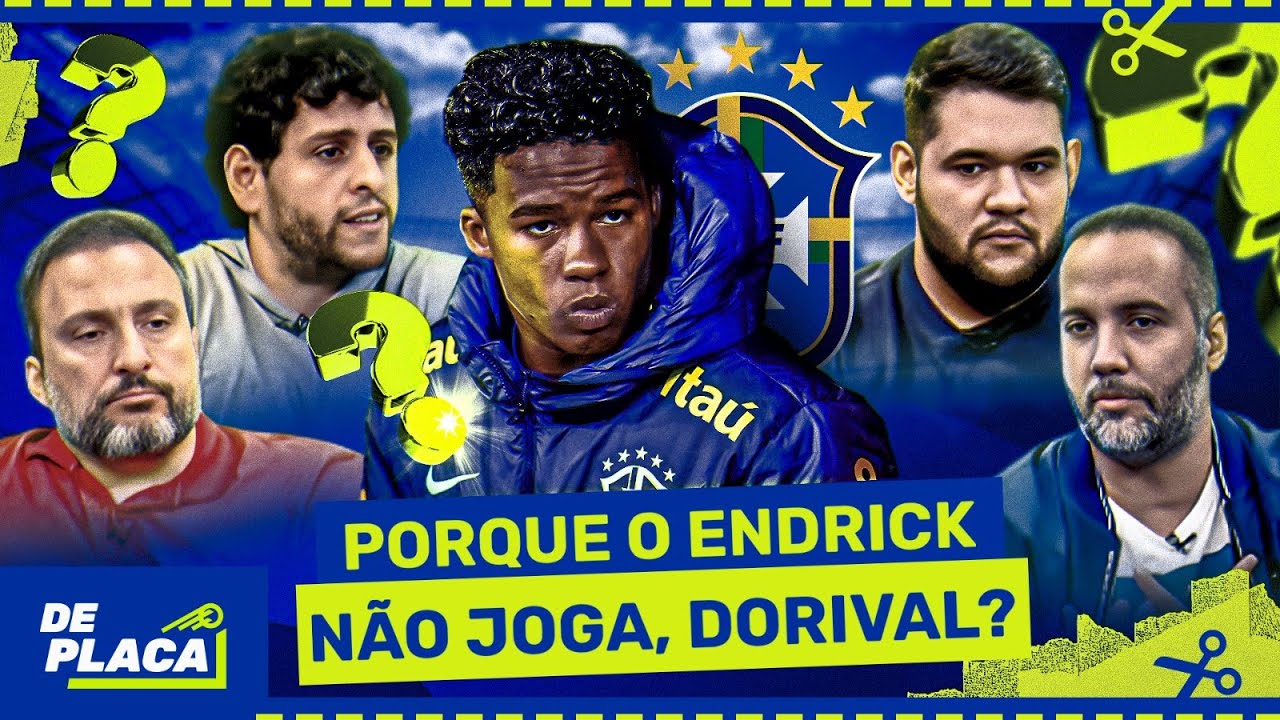 "PARECE QUE O DORIVAL NÃO CONFIA NO ENDRICK, MAS CONVOCA PORQUE O TORCEDOR QUER ELE NA SELEÇÃO"