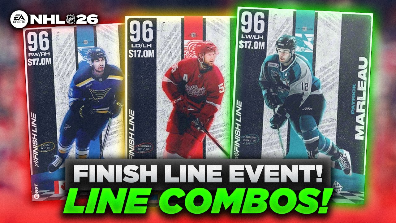 THE BEST LINE COMBOS IN NHL 26! | FINISH LINE EVENT!