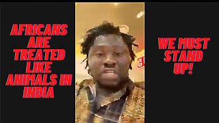 Africans mistreated in India, Nigerian yells with anger in grocery store telling Africans to wake up