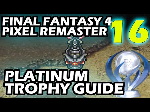 Final Fantasy 4 Pixel Remaster Platinum Trophy Guide Part 16 We're Whalers On The Moon