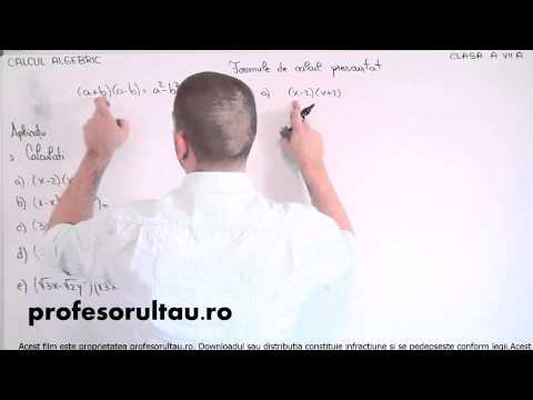 solved problems, abbreviated calculation formulas - exercises - profesorultau.ro