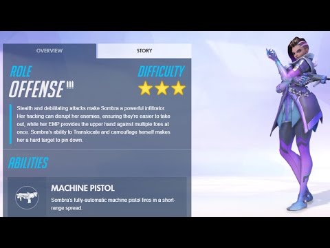 NEW OVERWATCH HERO SOMBRA ABILITIES SPOTLIGHT