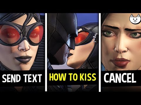 SEND TEXT vs CANCEL (Warn Catwoman) + HOW TO KISS CATWOMAN Batman The Enemy Within Episode 3 Choices