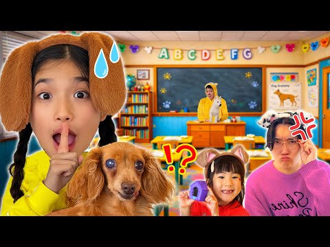 みのちゃんは学校で妹と犬のお世話を学ぶ！わんだーはうす🐶