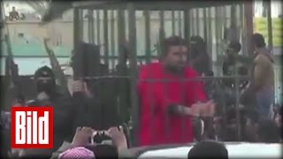 ISIS zeigt Peschmerga-Gefangene in Käfigen - Propaganda-Video (Kurdish hostages in cages)