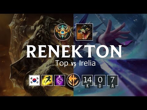 Renekton Top vs Irelia - KR Challenger Patch 8.8
