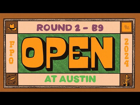 2024 The Open at Austin | FPO R2B9 | Mertsch, Blomroos, Tattar, Allen | Jomez Disc Golf