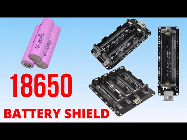 Vídeo relacionado con diymore Battery Shield V9 5V / 3A 3V / 1A Tarjeta de expansión con Micro USB Type-C para para ESP32 WiFi