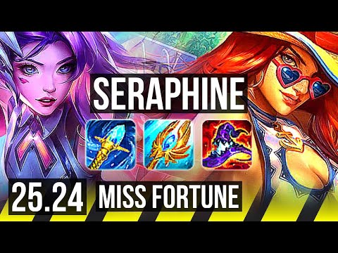 SERAPHINE & Nami vs MISS FORTUNE & Leona (ADC) | 13/1/7 | KR Challenger | 25.24