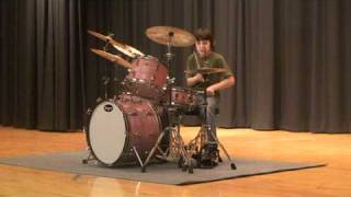 Jason Tears it Up!  Drum solo at the Otsego Emementary School in DIx Hill, NY Feb 27, 2009