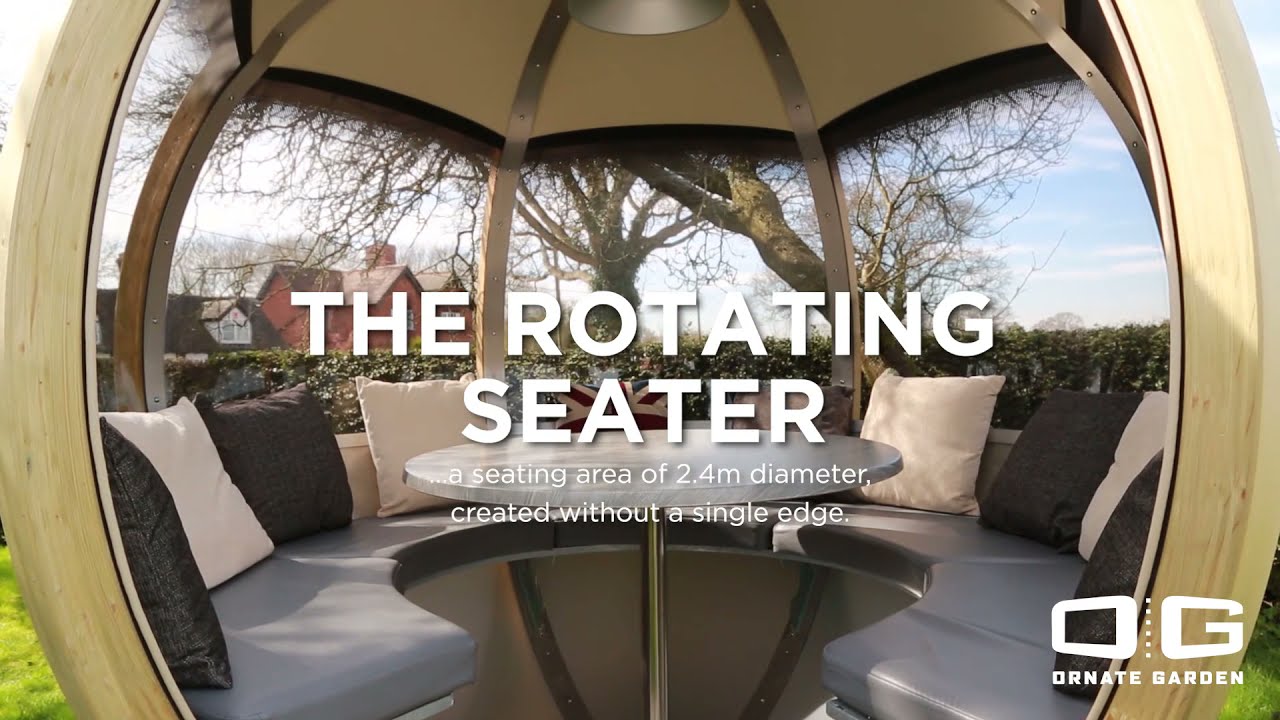 Ornate Garden Luxury Rotating Seater Garden Pod