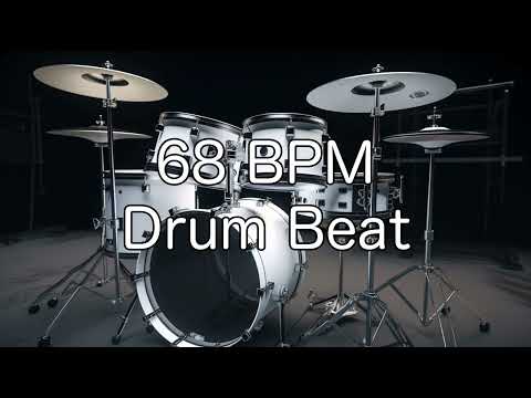 68 BPM Rock Drum Beat for Musical Practise