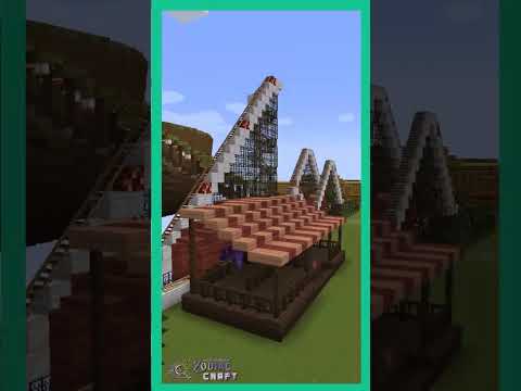 Cybill SixPence - Minecraft | Carnival Roller Coaster 🎢 Twisted Vine | Zodiac Craft By Cybill #shorts