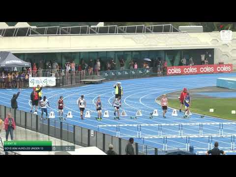 Boys Under 13 80m Hurdles H5 - 2020 State Combined Events Championships // LAVicTV